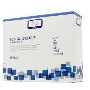 HCG QUICKSTRIP SORO/URINA (SACHE) 25 UL/ML - 50 TIRAS - EBRAM